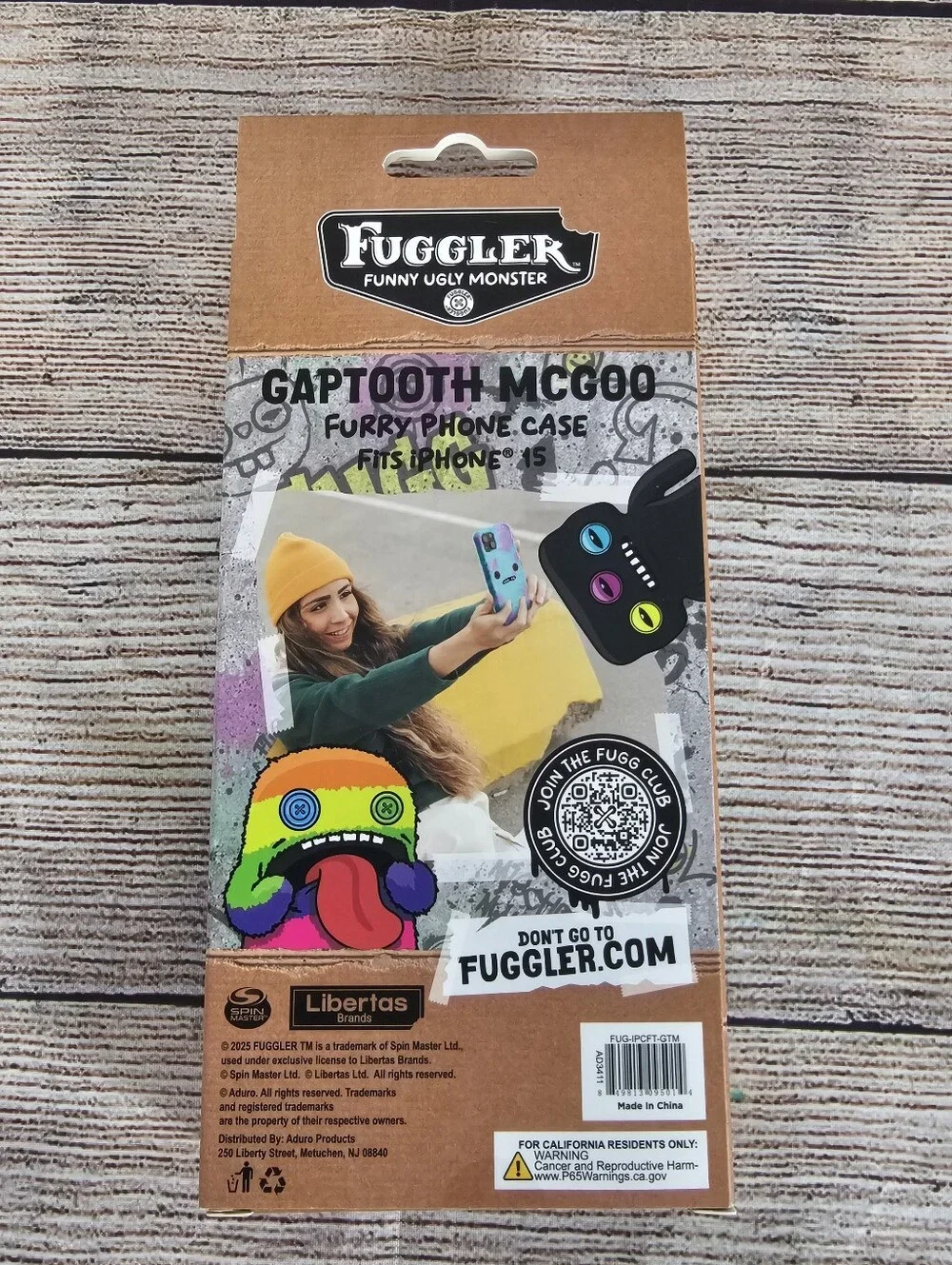Fuggler Gaptooth McGoo Furry iPhone 15 Phone Case Blue Purple Monster